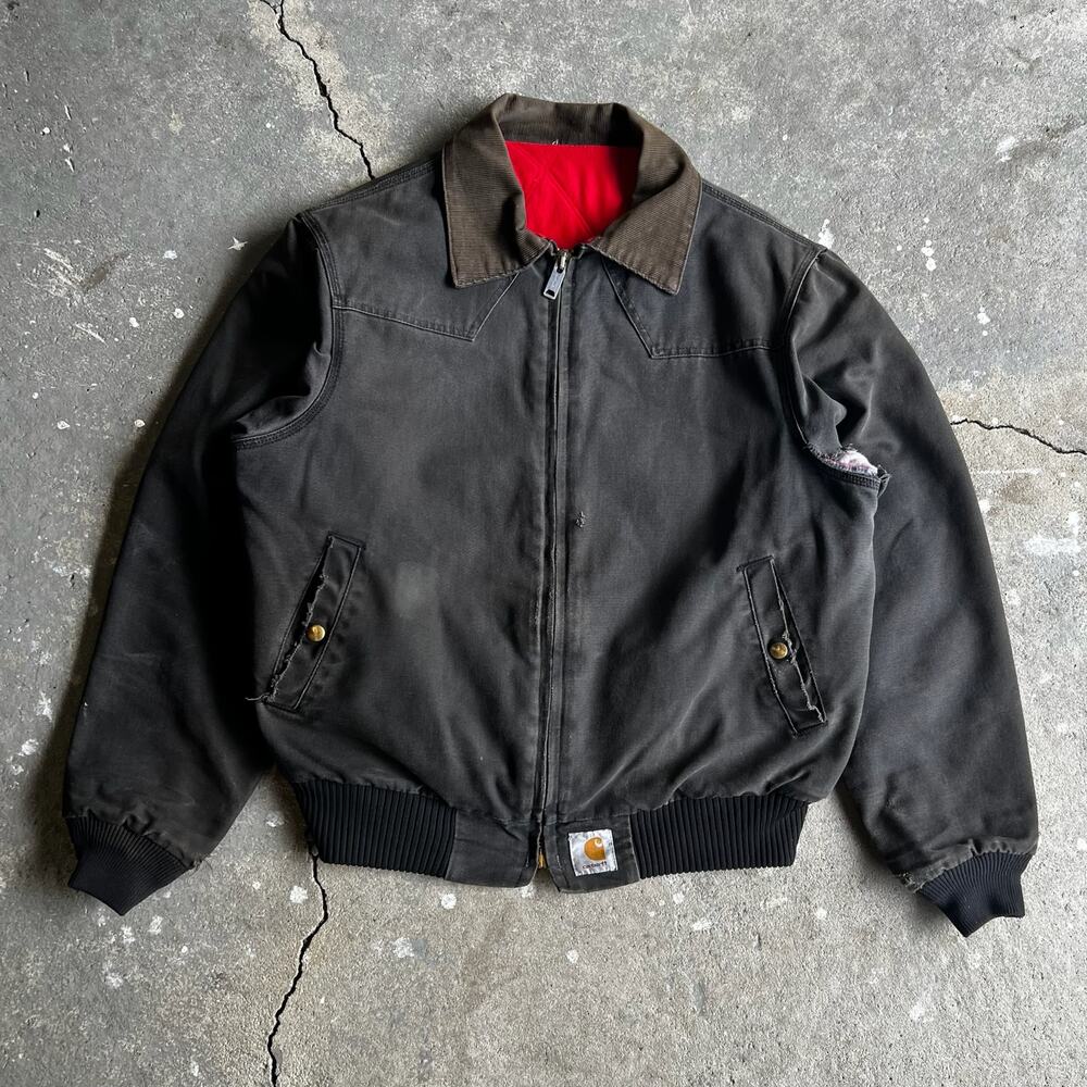 Carhartt faded black santa fe work wear jacket